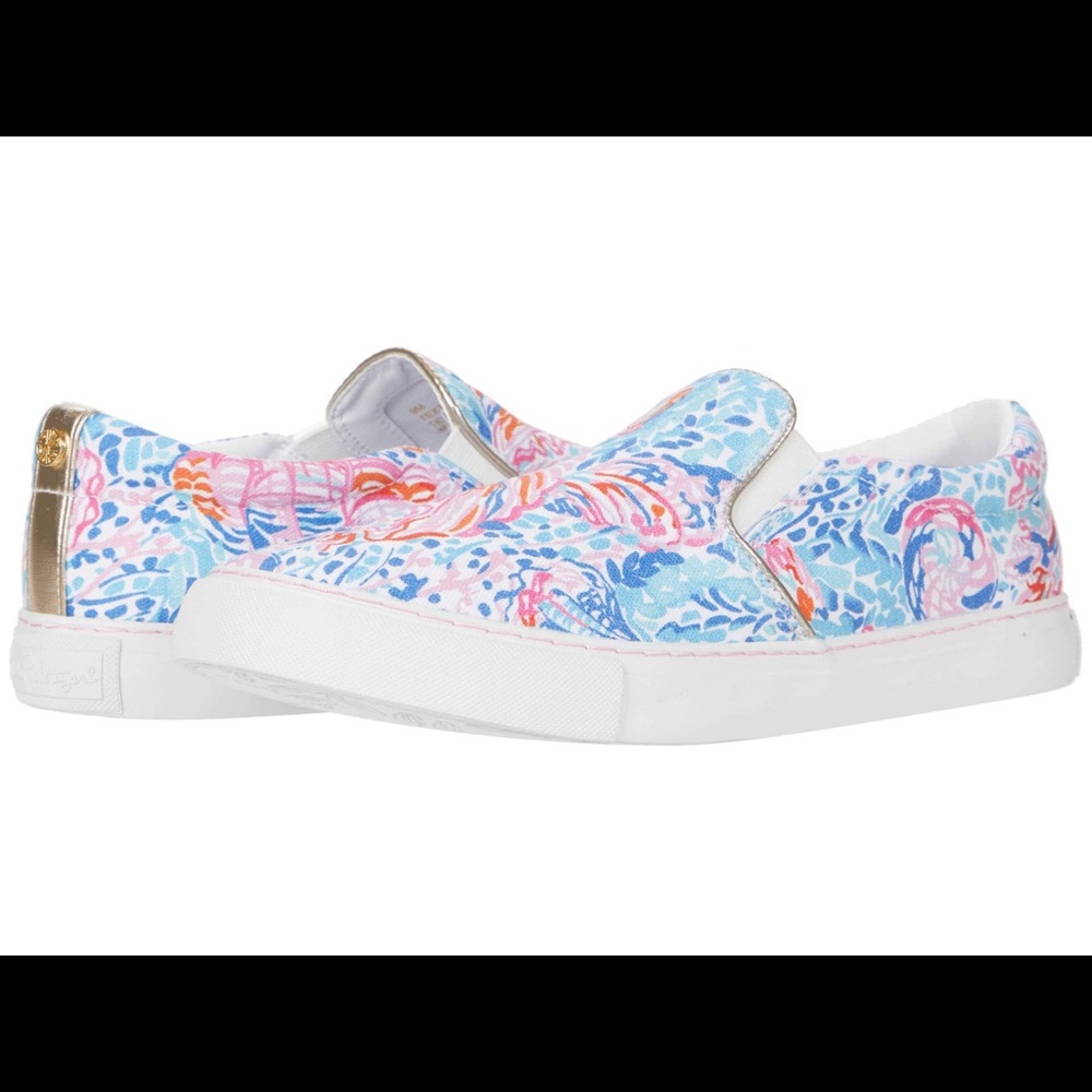 NWT Lilly Pulitzer Julie Sneaker, Size 7! 💕🧡💙